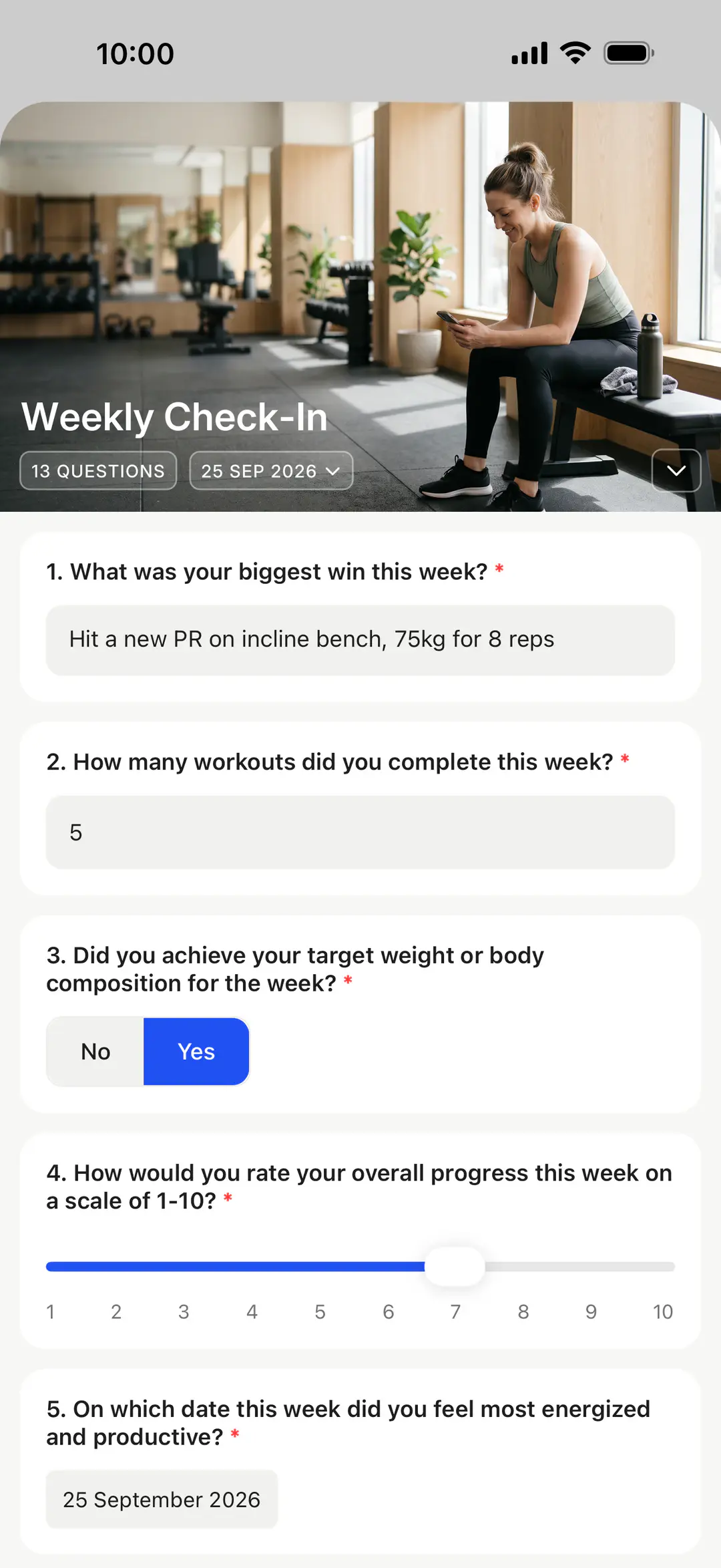 Check-ins