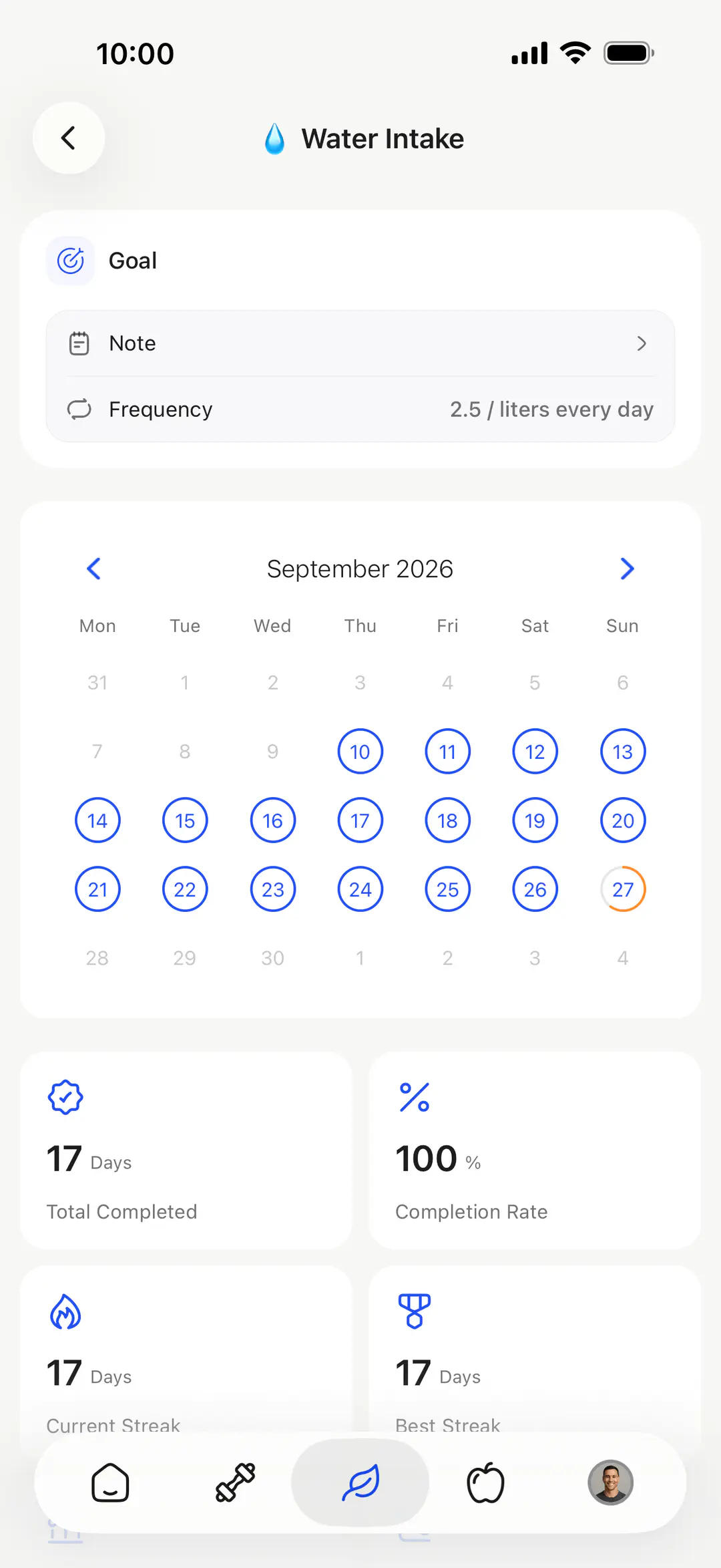 HubFit habit library