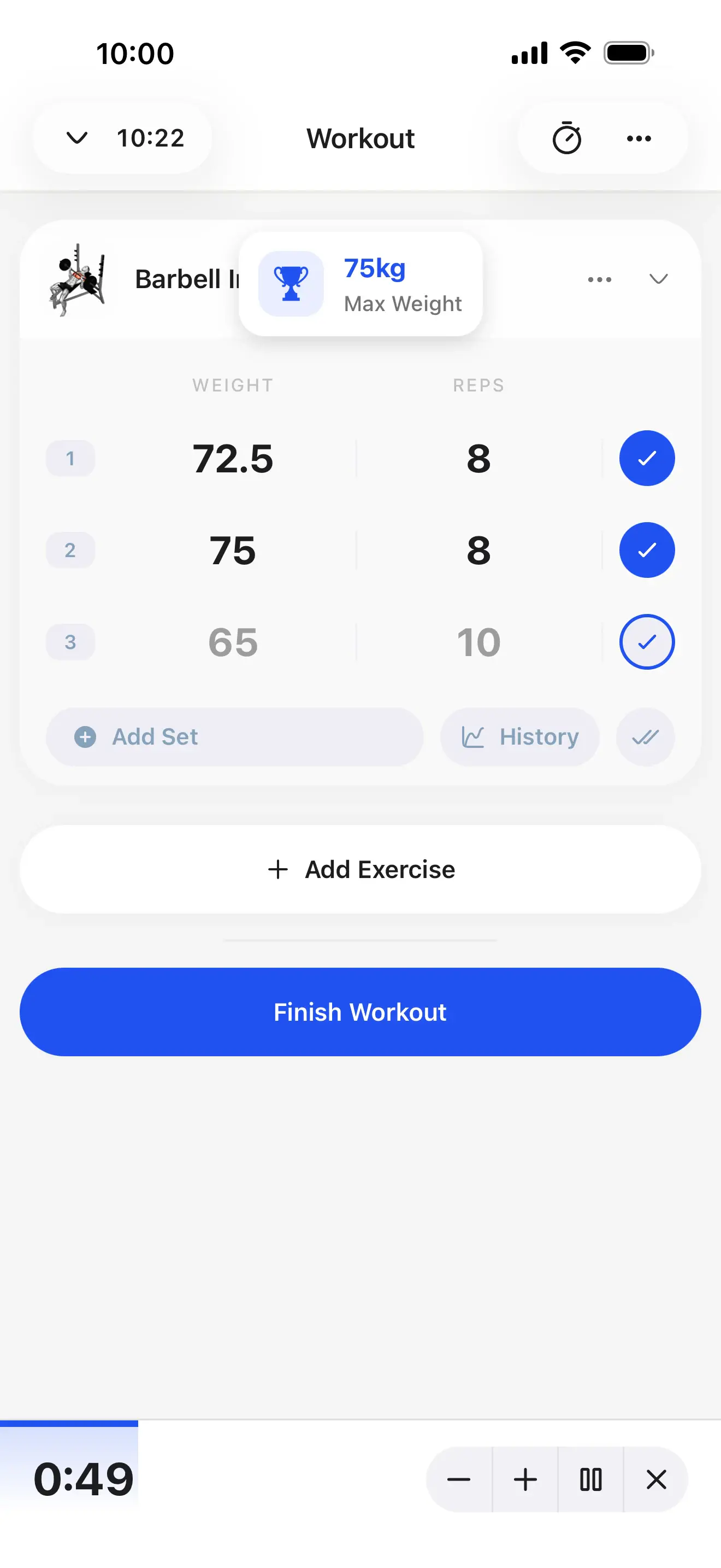 Training example
