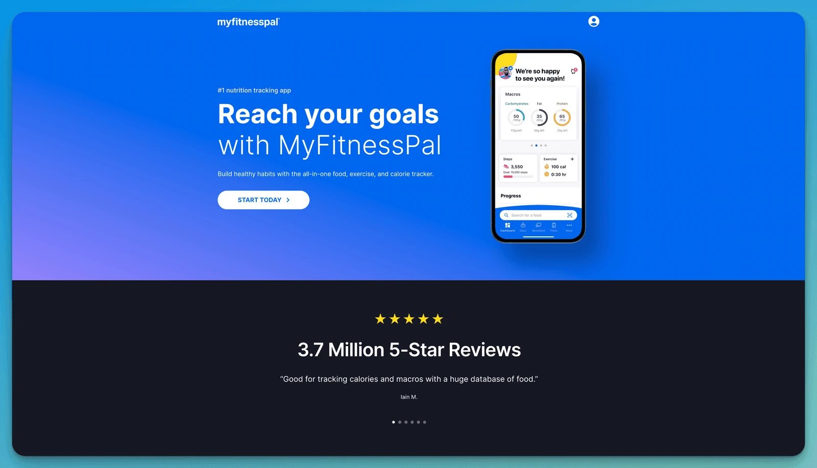 MyFitnessPal nutrition tracking app