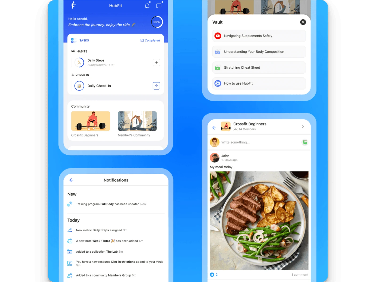 hubfit client app
