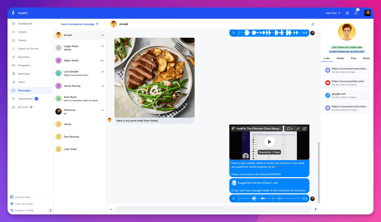 What Personal Training Platform has the Best Messaging?