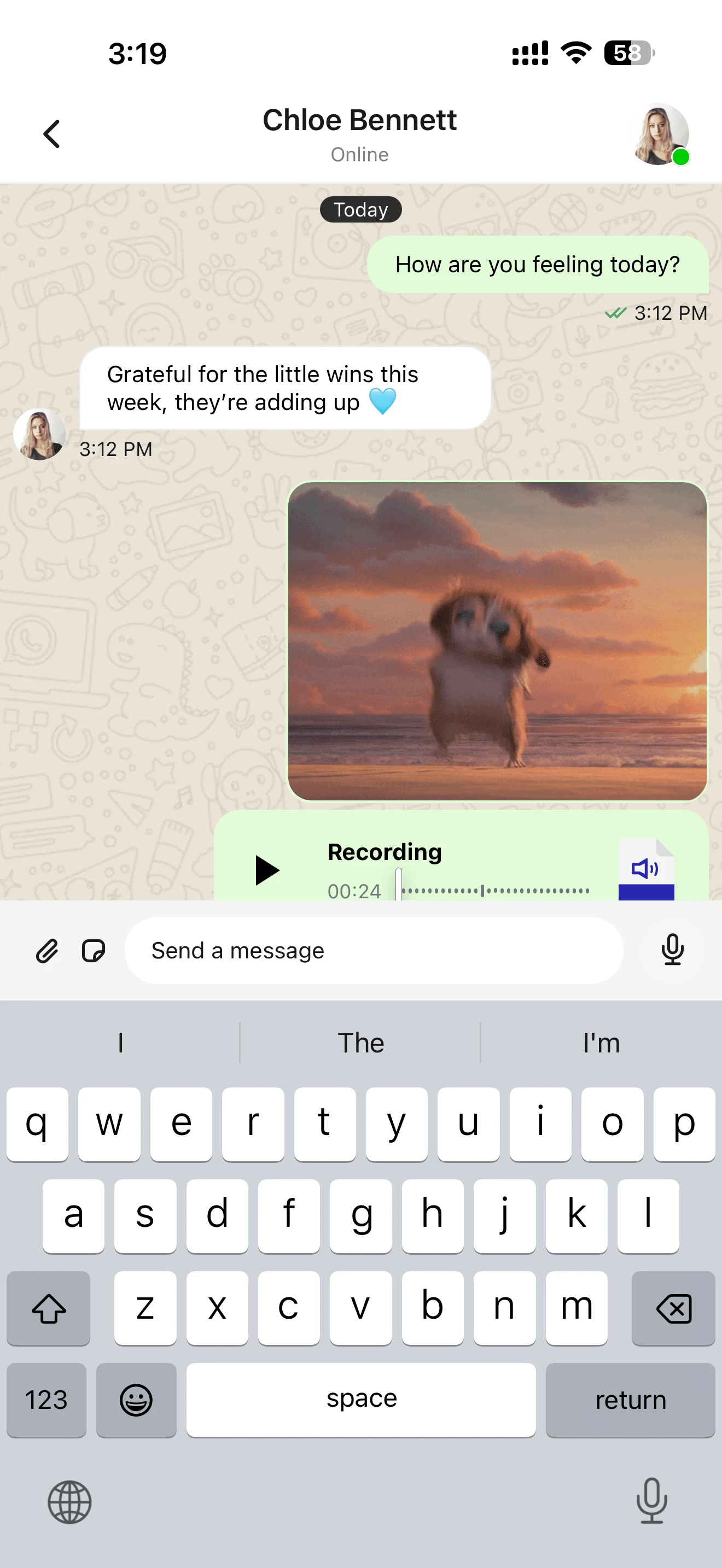 HubFit coach app messaging