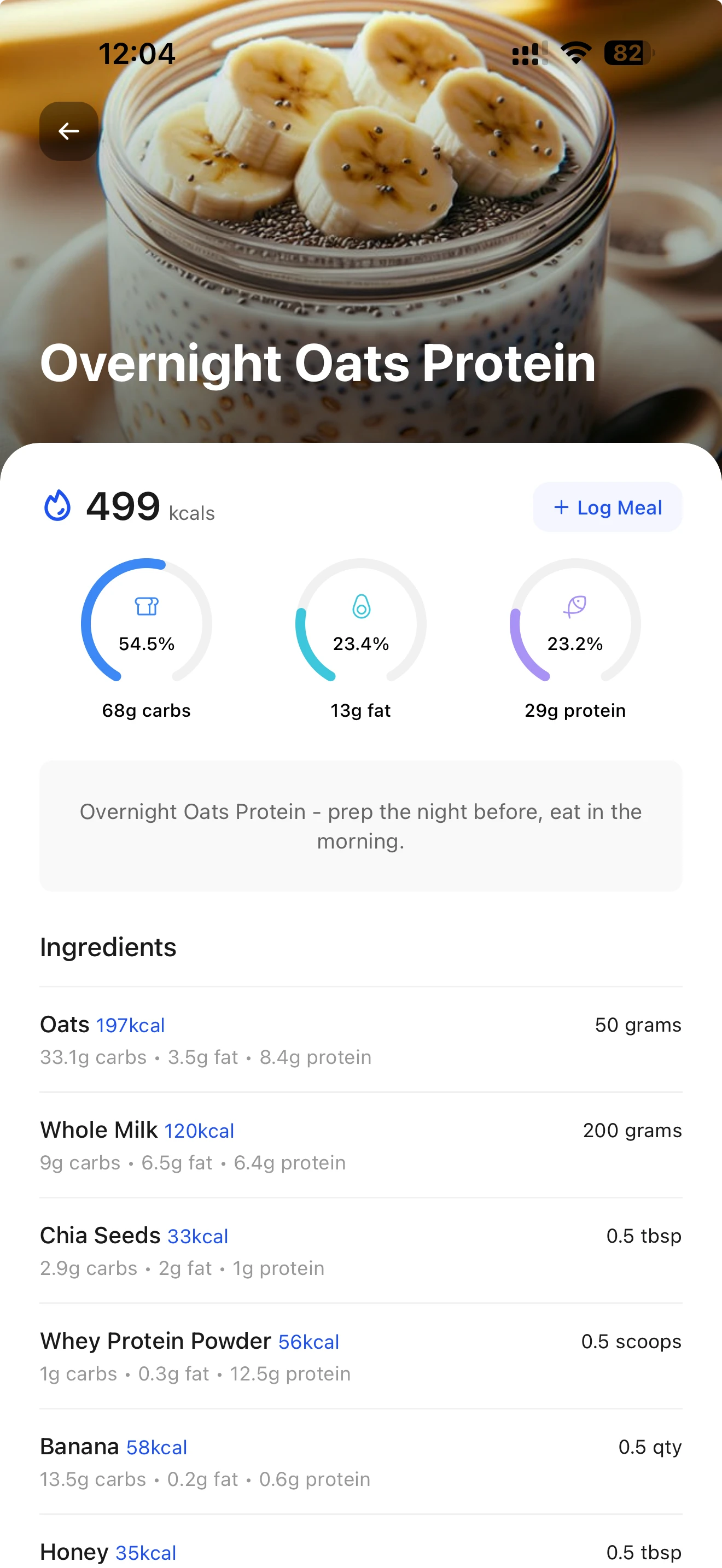 HubFit client app nutrition